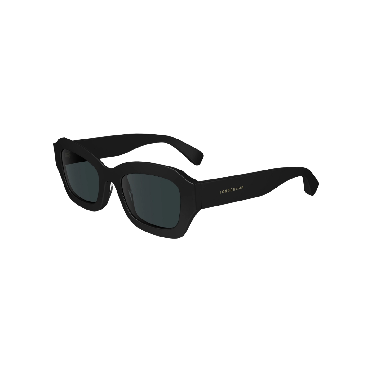 Óculos de Sol Longchamp LO749S 001 50 Acetato Preto com lentes na cor Cinza