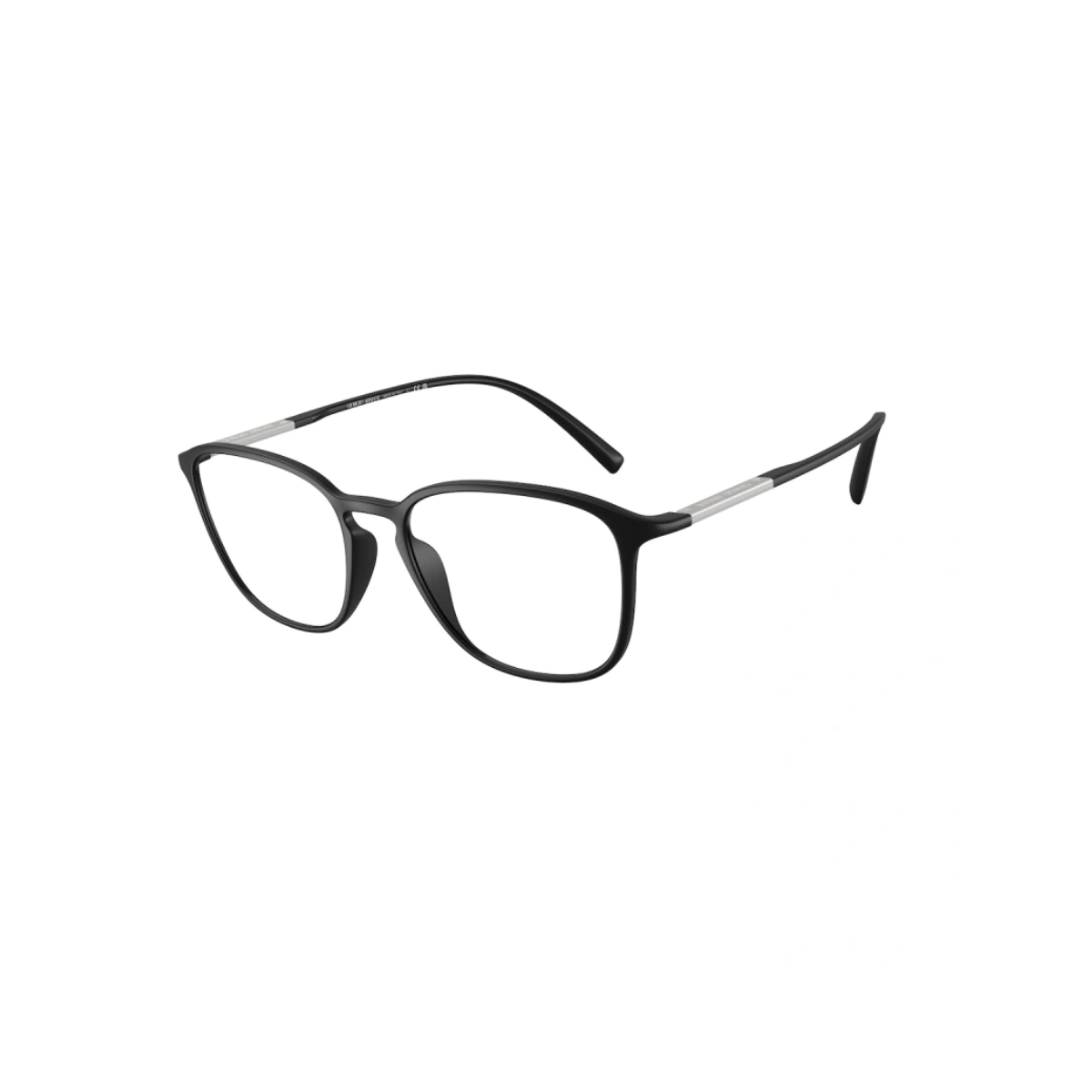 Óculos de Grau Giorgio Armani 0AR7276U 5042 53 Acetato Preto Fosco