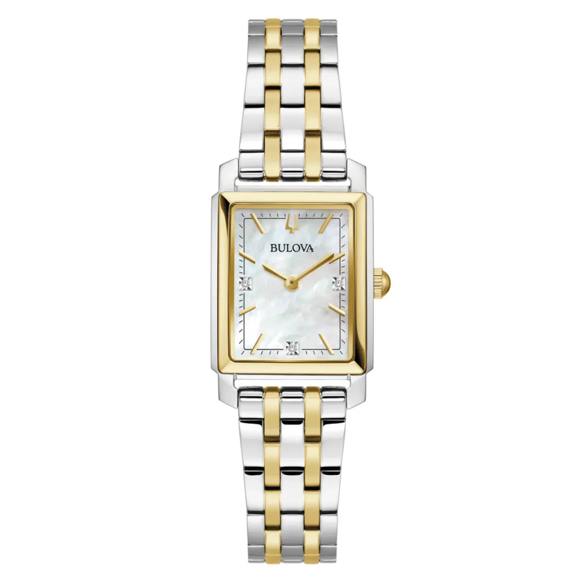 Relógio Bulova Sutton Diamond Feminino - 98P220 Dois tons