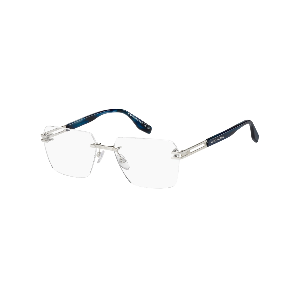 Óculos de Grau Marc Jacobs MARC 841 DOH 5717 R Metal Azul e Prata