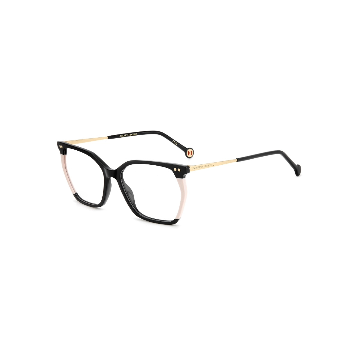 Óculos de Grau Carolina Herrera HER 0293 807 5416 R Acetato Preto e Rosa