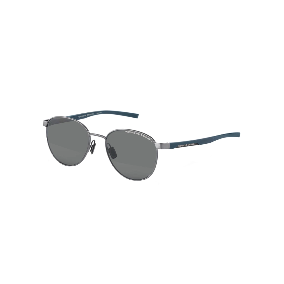 Óculos de Sol Porsche Design Vision Drive P8945 54C Metal Prata com lentes na cor Azul Polarizado