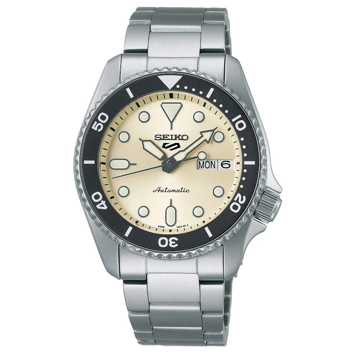 Relógio Seiko 5 Sports Reduced Automático Masculino - SRPK31B1 T1SX Bege