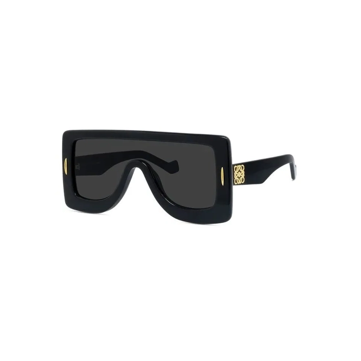 Óculos de Sol Loewe LW40104I_0001A Acetato Preto com lentes na cor Cinza