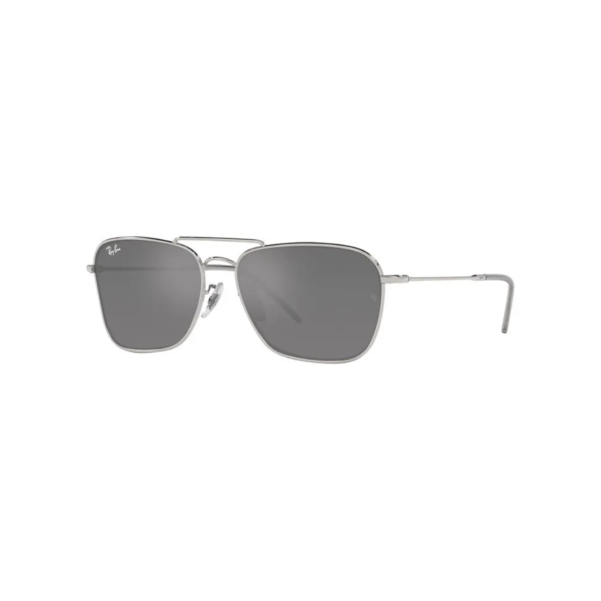 Óculos de Sol Ray-Ban Caravan Reverse 0RBR102S 003/GS58 Metal Prateado com lentes na cor Prata