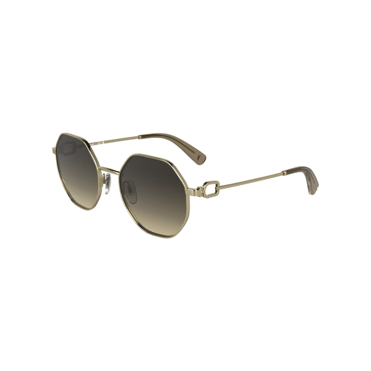 Óculos de Sol Longchamp LO179S 727 52 Metal Cinza com lentes na cor Cinza Degradê