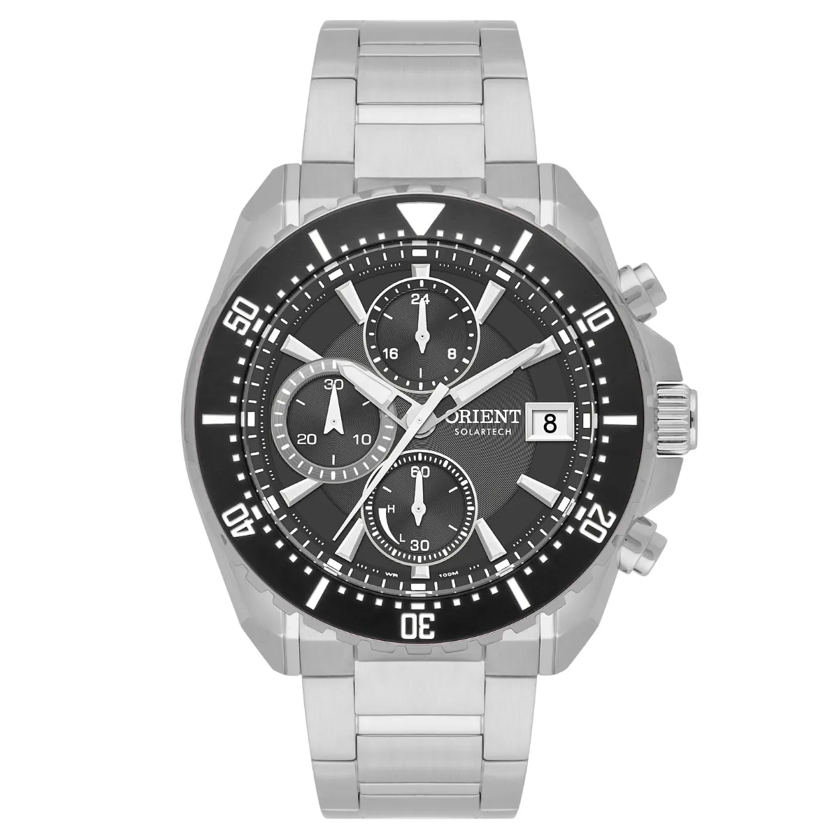 Relógio Orient Neo Sports Solartech Cronógrafo - MBSSC284 G1SX Preto