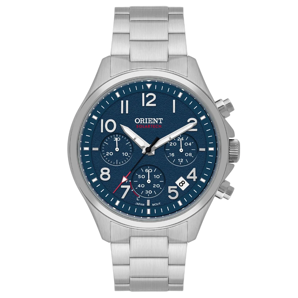 Relógio Orient Solartech Elite Land Cronógrafo - MBSSC290 D2SX Azul