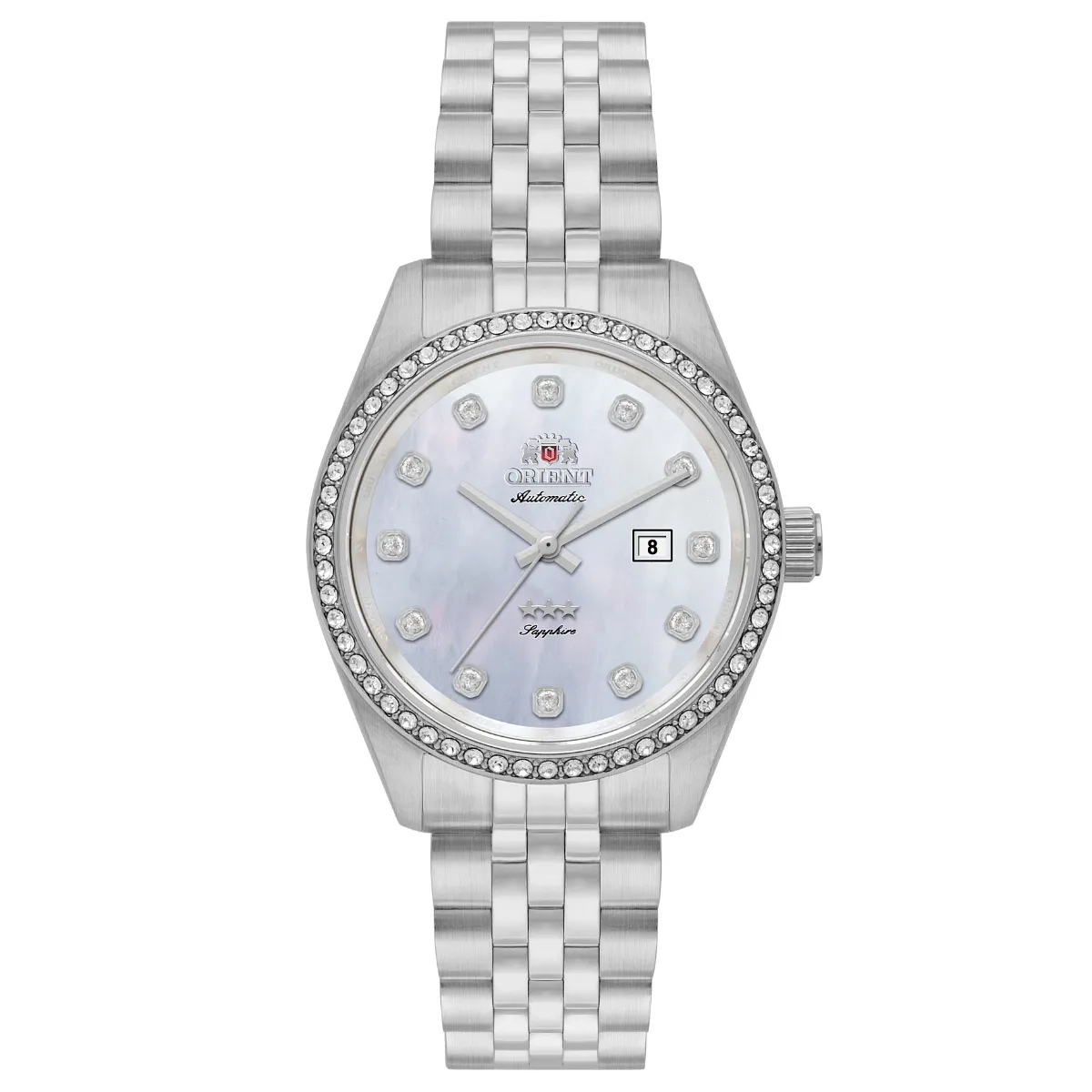 Relógio Orient Automático 3 Estrelas Feminino - NH5SS001 B1SX Prata
