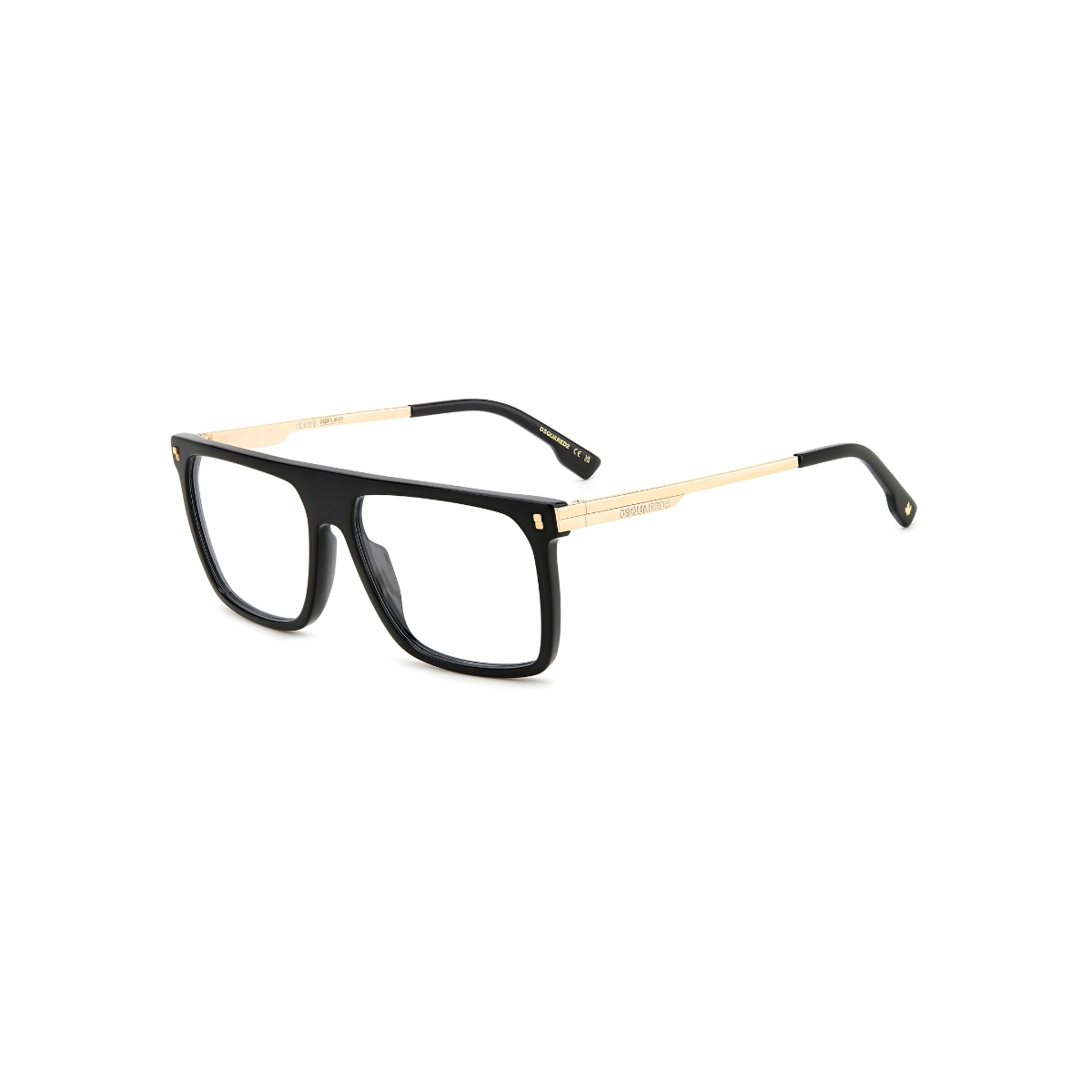 Óculos de Grau Dsquared2 D2 0122 2M2 5615 Acetato Preto e Dourado