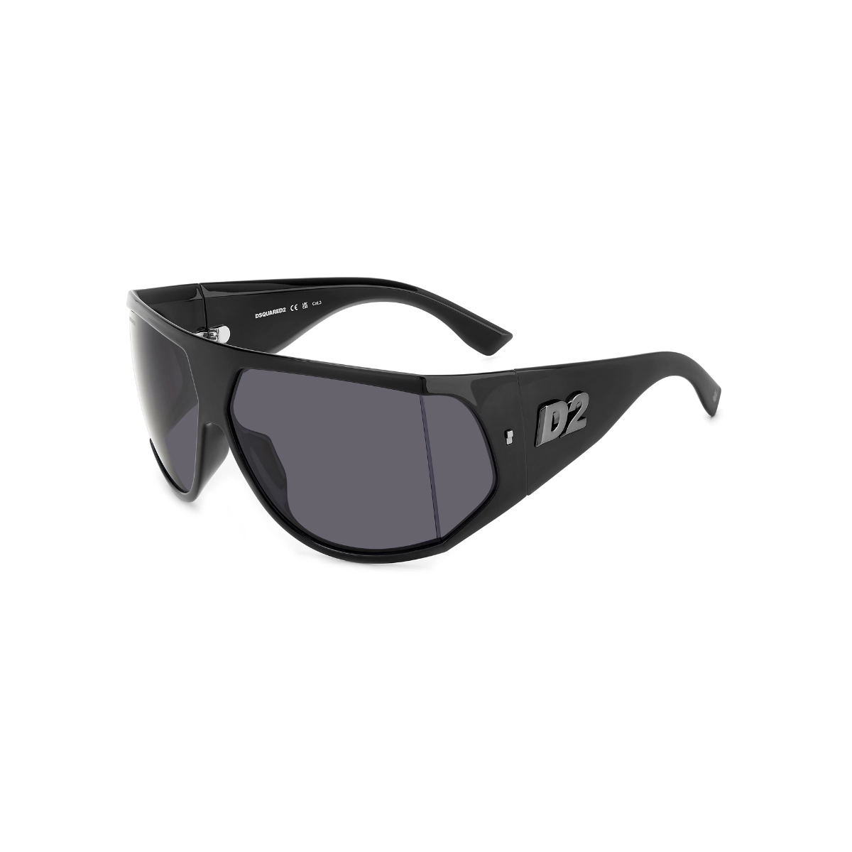 Óculos de Sol Dsquared2 D2 0124/S ANS 75IR Acetato Preto com lentes na cor Cinza
