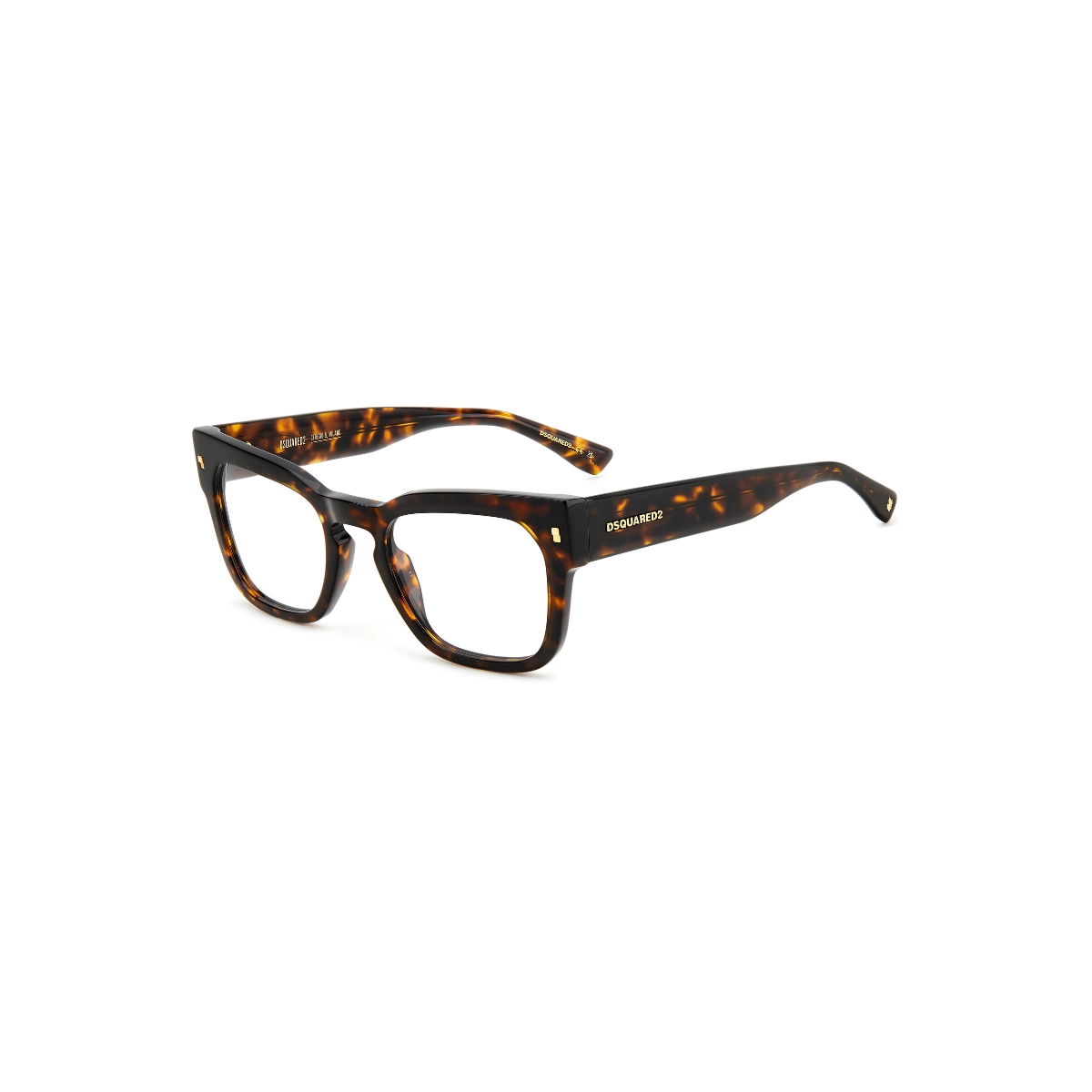 Óculos de Grau Dsquared2 D2 0129 86 5121 Acetato Marrom Mesclado