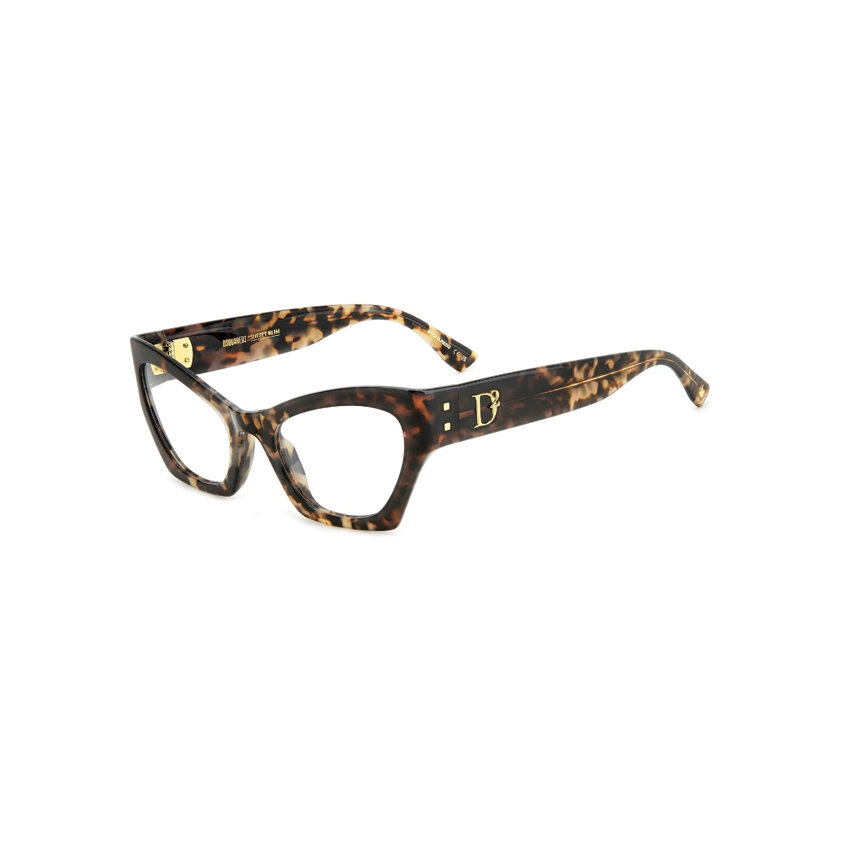 Óculos de Grau Dsquared2 D2 0133 ACI 5321 Acetato Marrom Mesclado