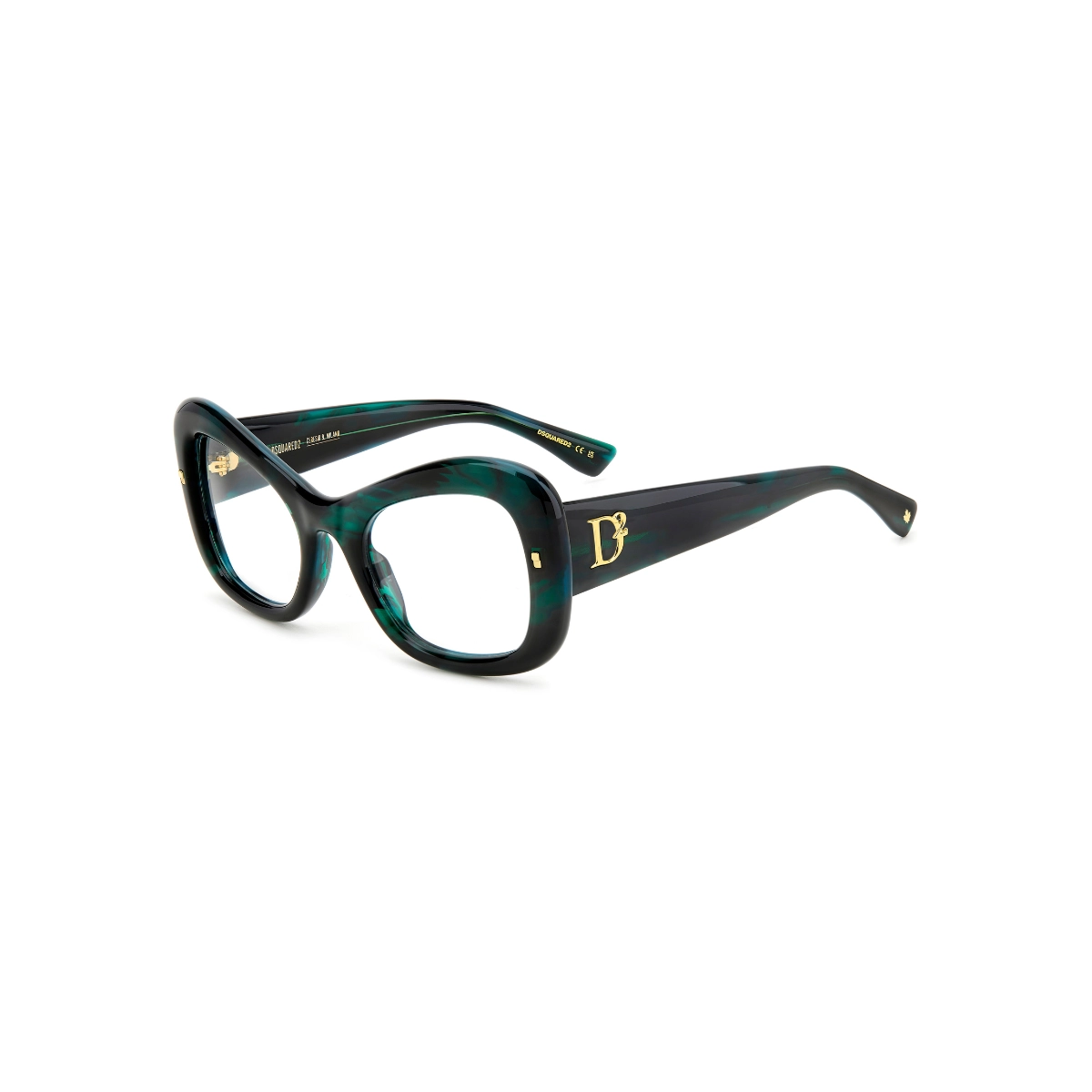 Óculos de Grau Dsquared2 D2 0138 6AK 5223 Acetato Preto