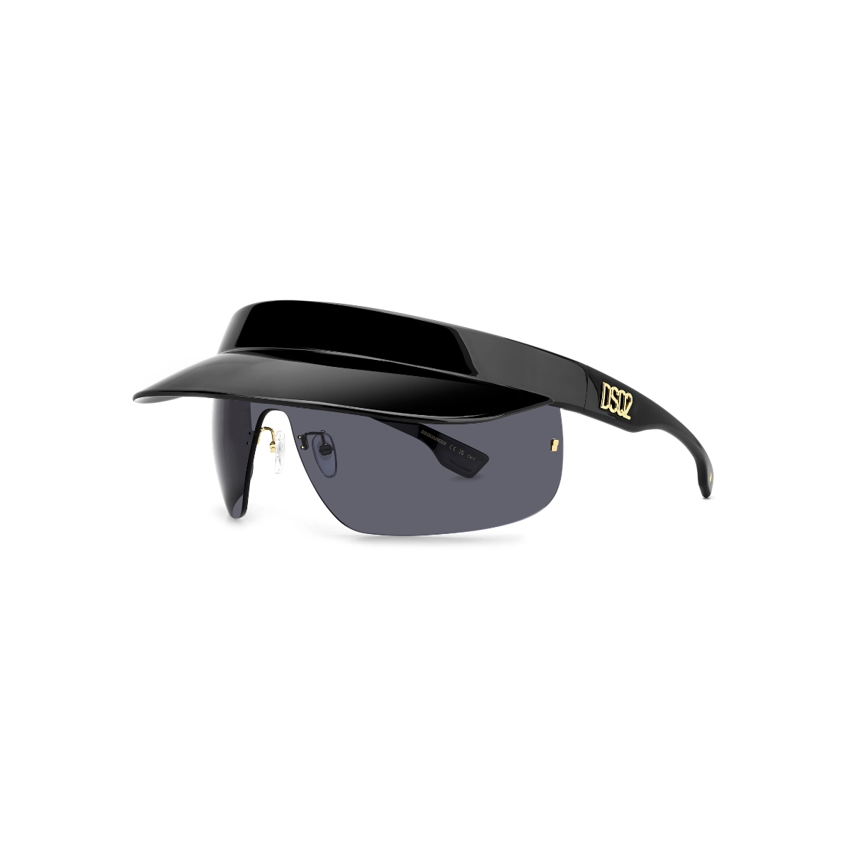 Óculos de Sol Dsquared2 D2 0139/S 807 99IR Poliamida Preto com lentes na cor Cinza