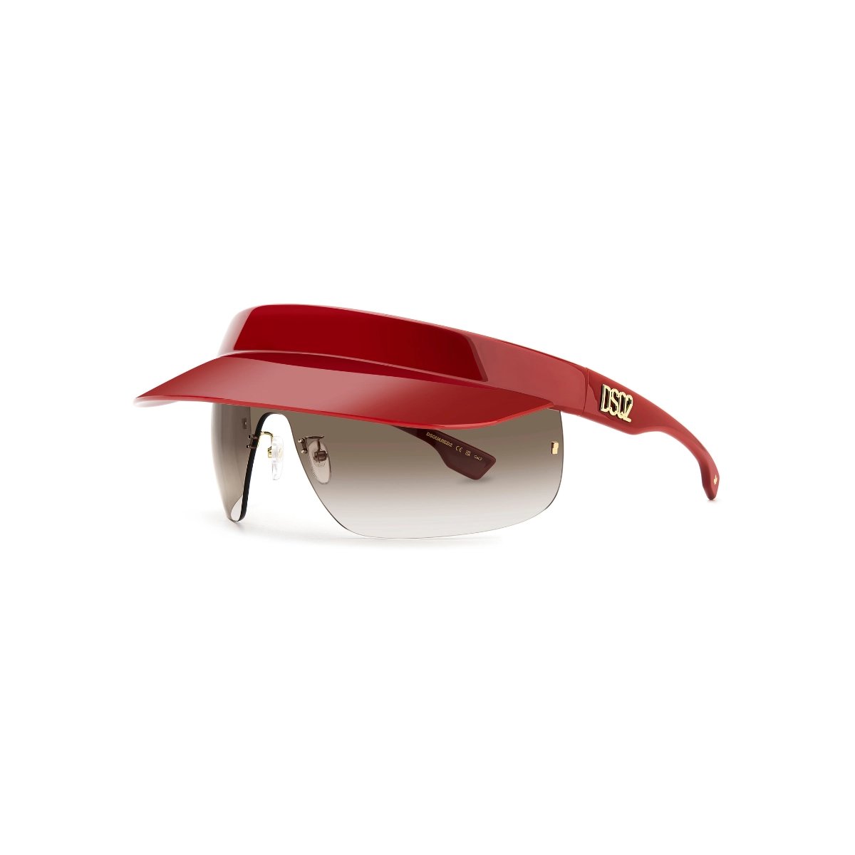 Óculos de Sol Dsquared2 D2 0139/S C9A 99HA Poliamida Vermelho na cor Marrom Degradê