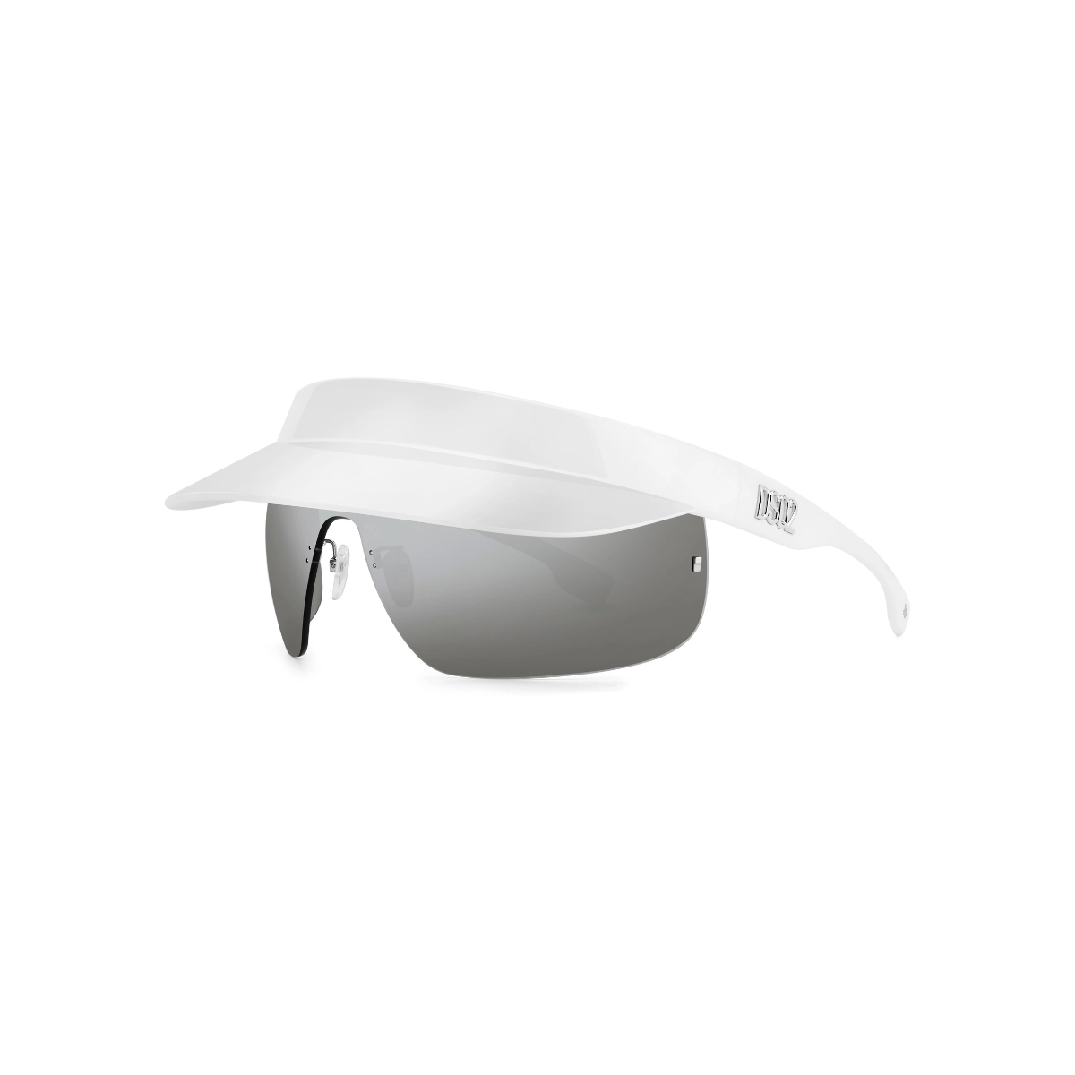 Óculos de Sol Dsquared2 D2 0139/S VK6 99T4 Poliamida Branco com lentes na cor Cinza Espelhado
