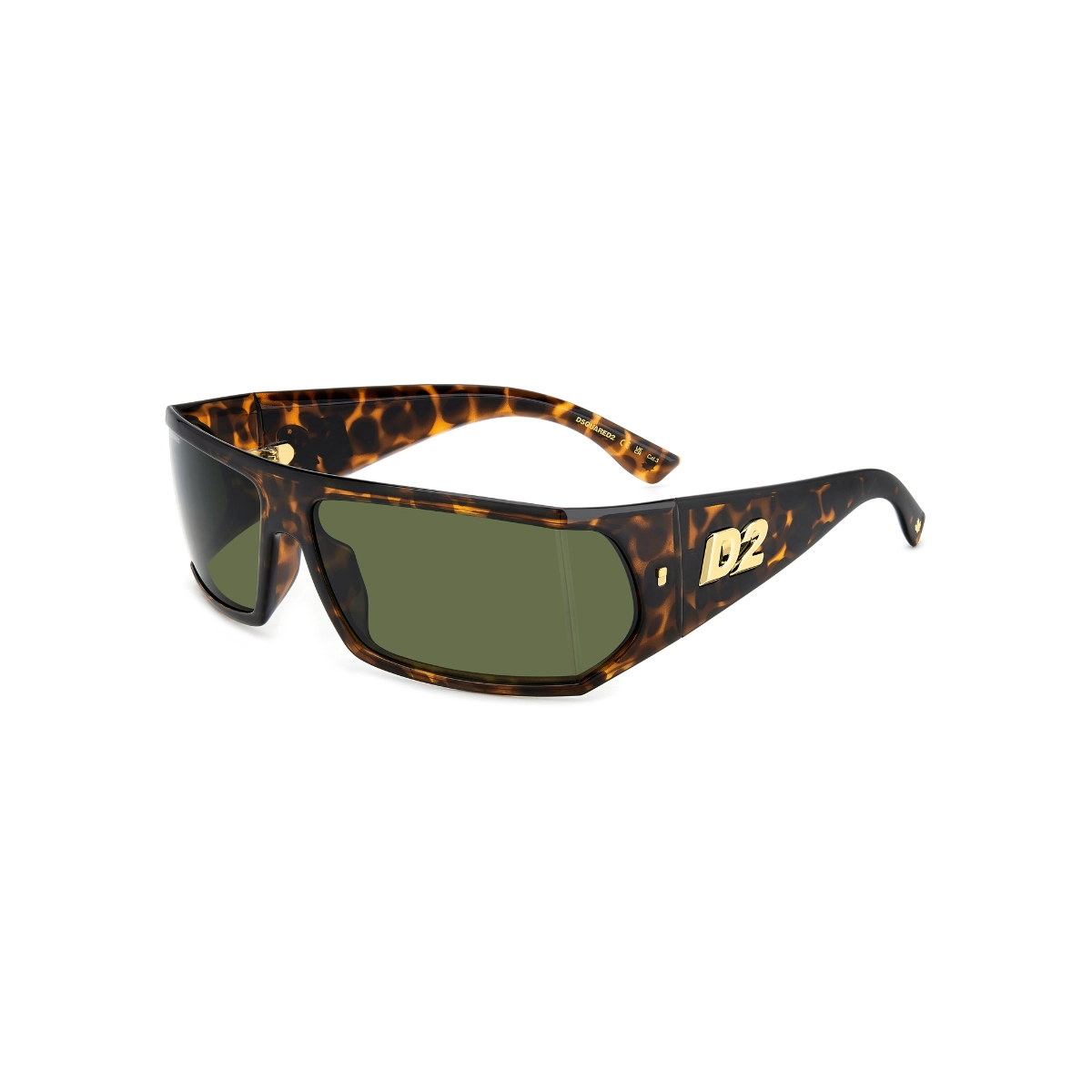 Óculos de Sol Dsquared2 D2 0140/S 086 73QT Poliamida Marrom Mesclado com lentes na cor Verde
