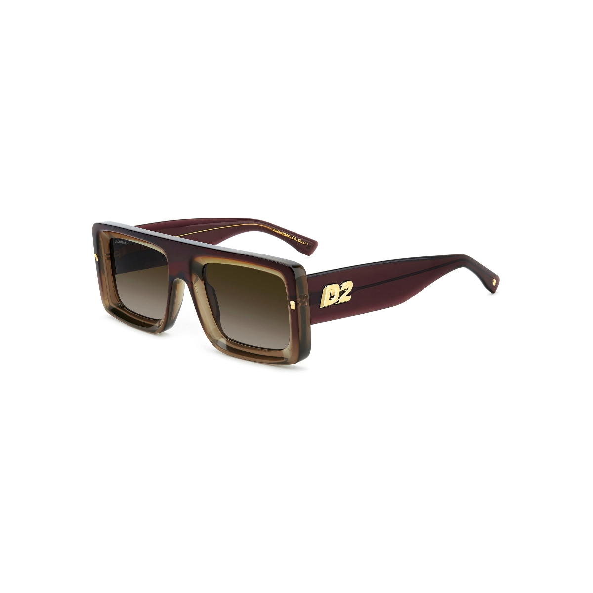 Óculos de Sol Dsquared2 D2 0141/S XL7 53HA Acetato Marrom com lentes na cor Marrom Degradê