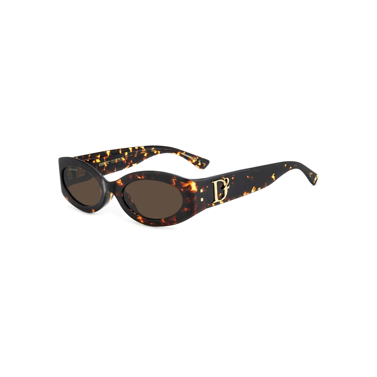 Óculos de Sol Dsquared2 D2 0150/G/S 086 5470 Acetato Marrom Mesclado com lentes na cor Marrom
