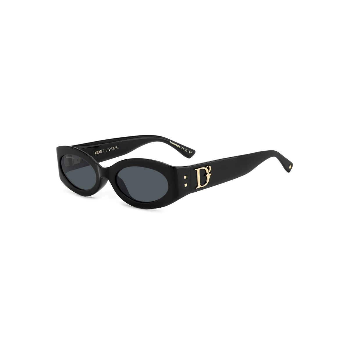 Óculos de Sol Dsquared2 D2 0150/G/S 807 54IR Acetato Preto com lentes na cor Cinza