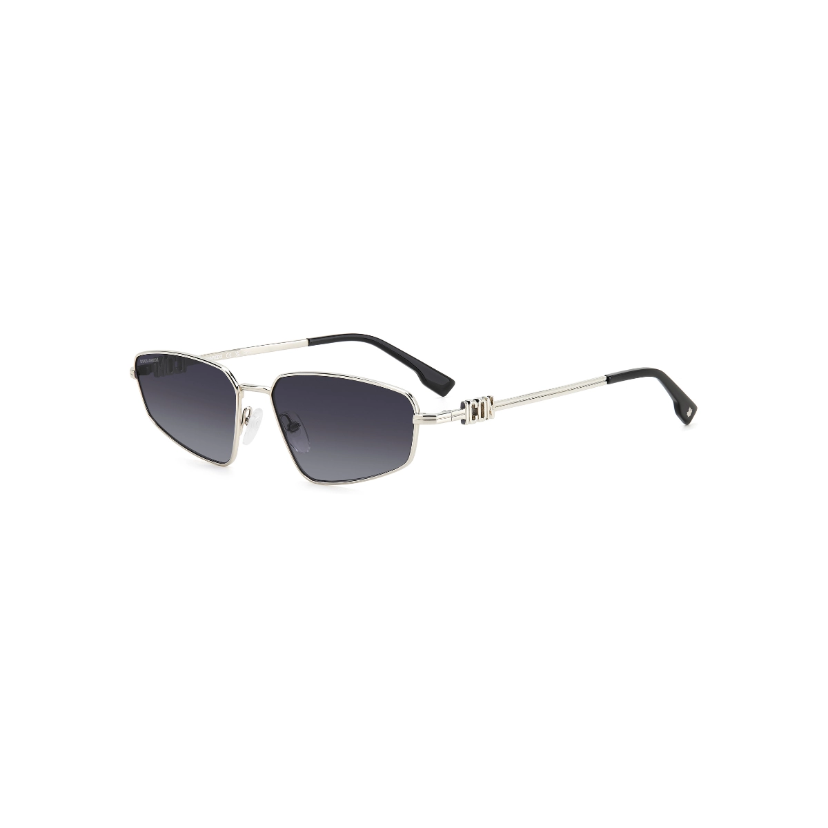 Óculos de Sol Dsquared2 ICON 0015/S 010 609O Metal Prateado com lentes na cor Cinza Degradê