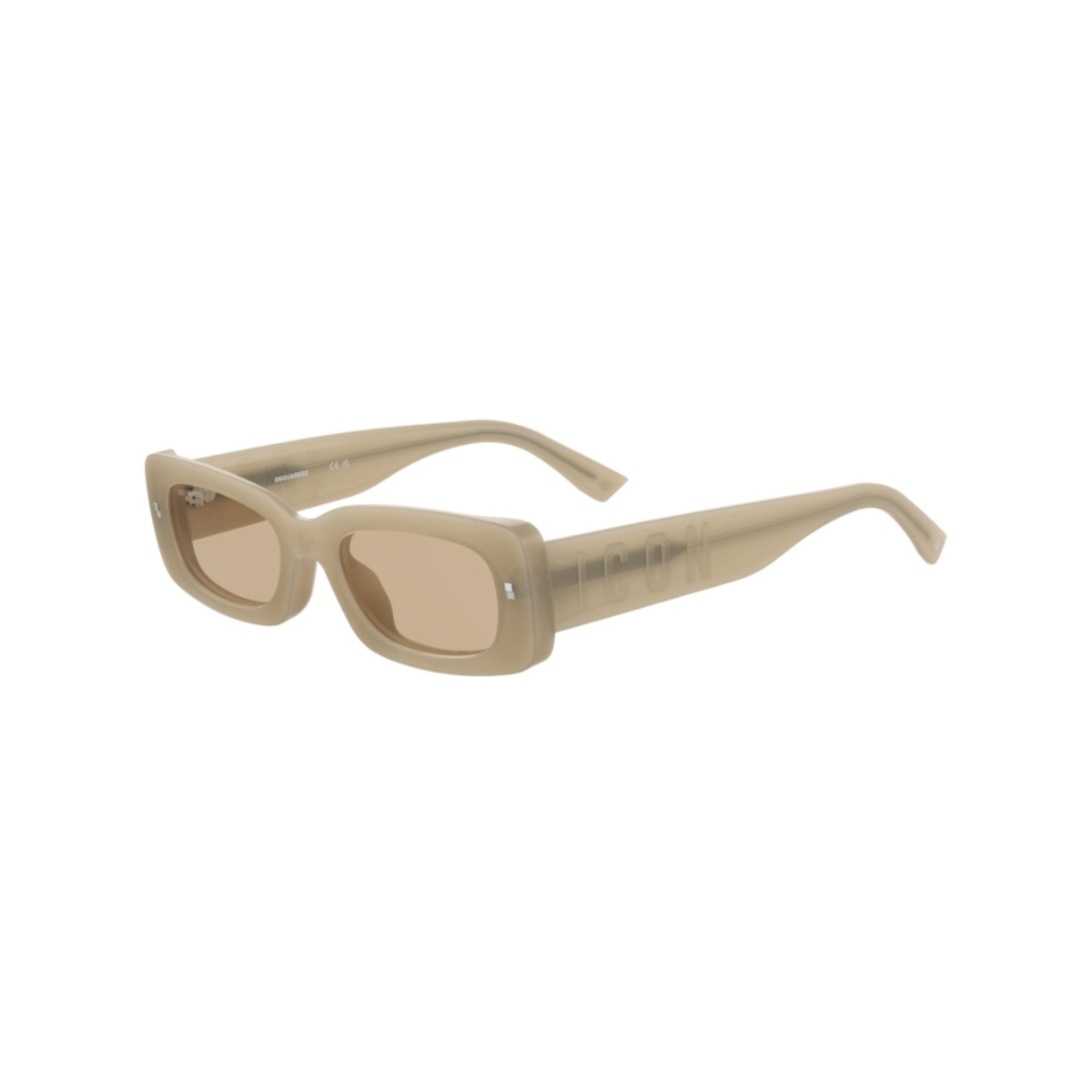 Óculos de Sol Dsquared2 ICON 0020/S 10A 5270 Acetato Bege com lentes na cor Marrom
