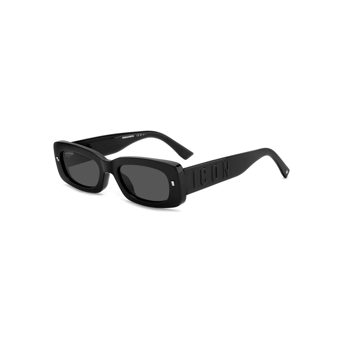 Óculos de Sol Dsquared2 ICON 0020/S 807 52IR Acetato Preto com lentes na cor Cinza