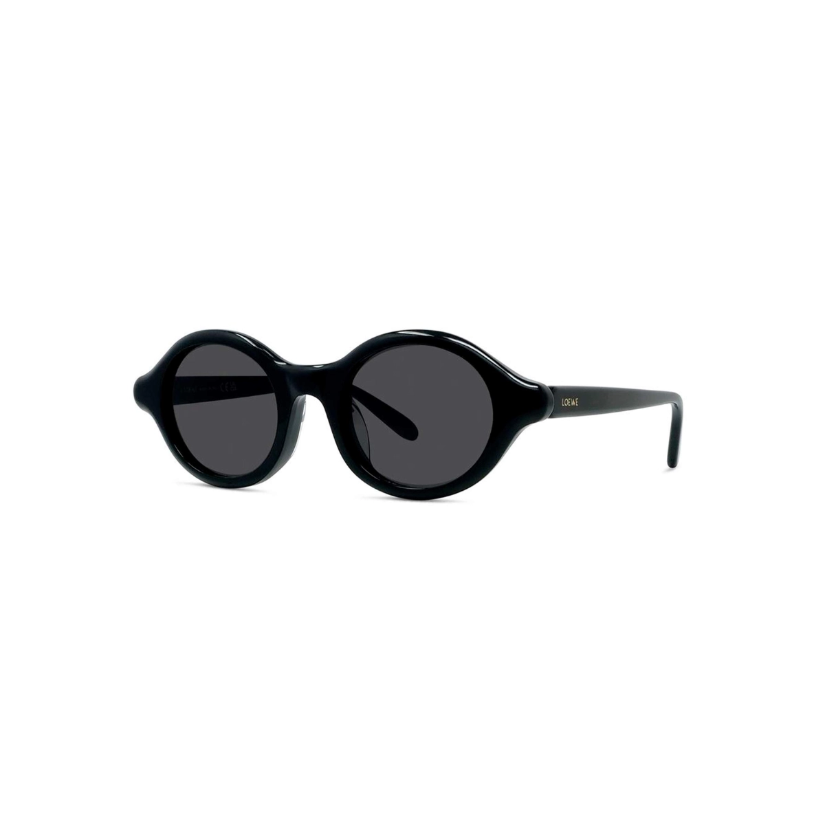 Óculos de Sol Loewe LW40162U_4801A Acetato Preto com lentes na cor Cinza
