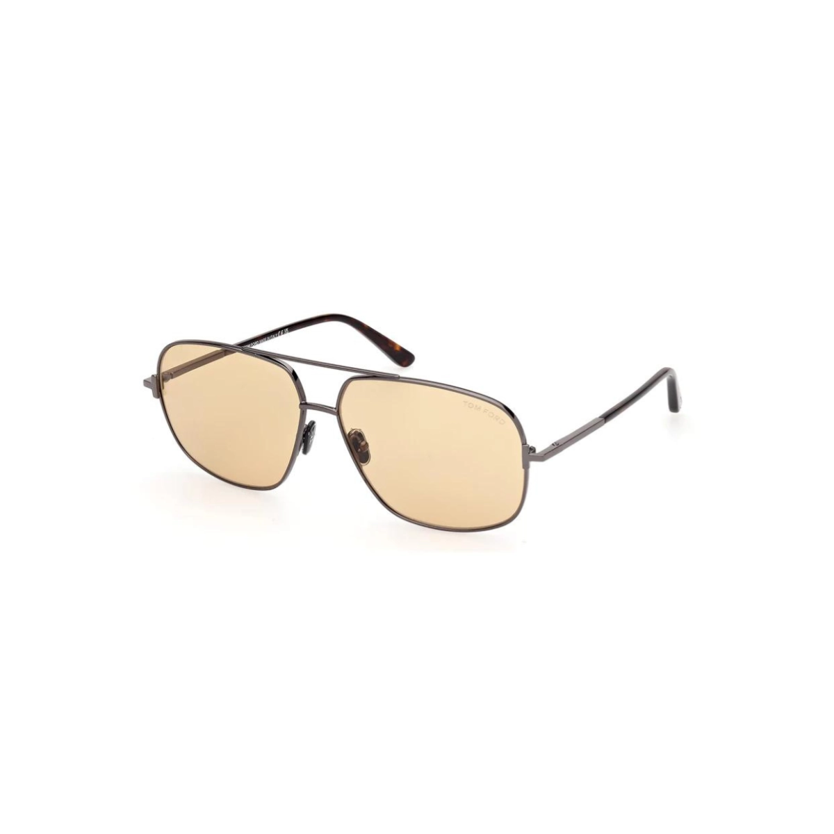 Óculos de Sol Tom Ford FT1096_6208E Metal Cinza com lentes na cor Amarelo