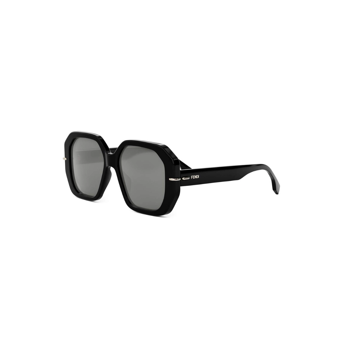 Óculos de Sol Fendi FE40173I_5401C Acetato Preto com lentes na cor Cinza