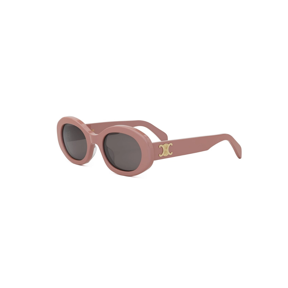 Óculos de Sol Celine Triomphe CL40194U_5272A Acetato Rosa com lentes na cor Cinza