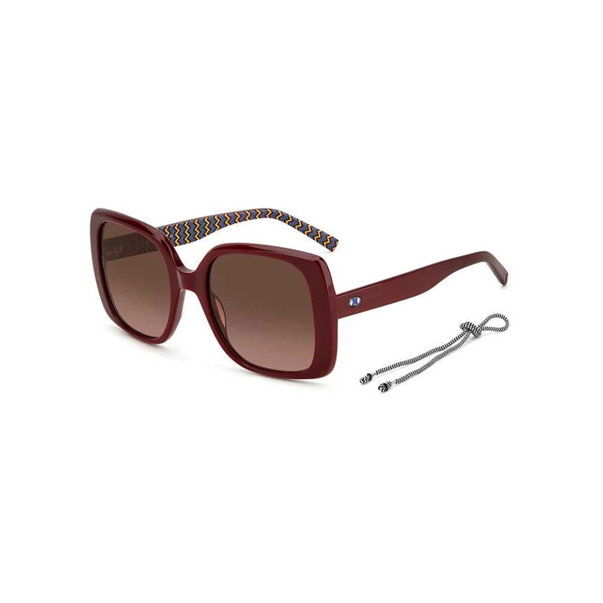 Óculos de Sol M Missoni MMI 0113/S 05L LHF 54HA S Acetato Bordô com lentes na cor Marrom Degradê