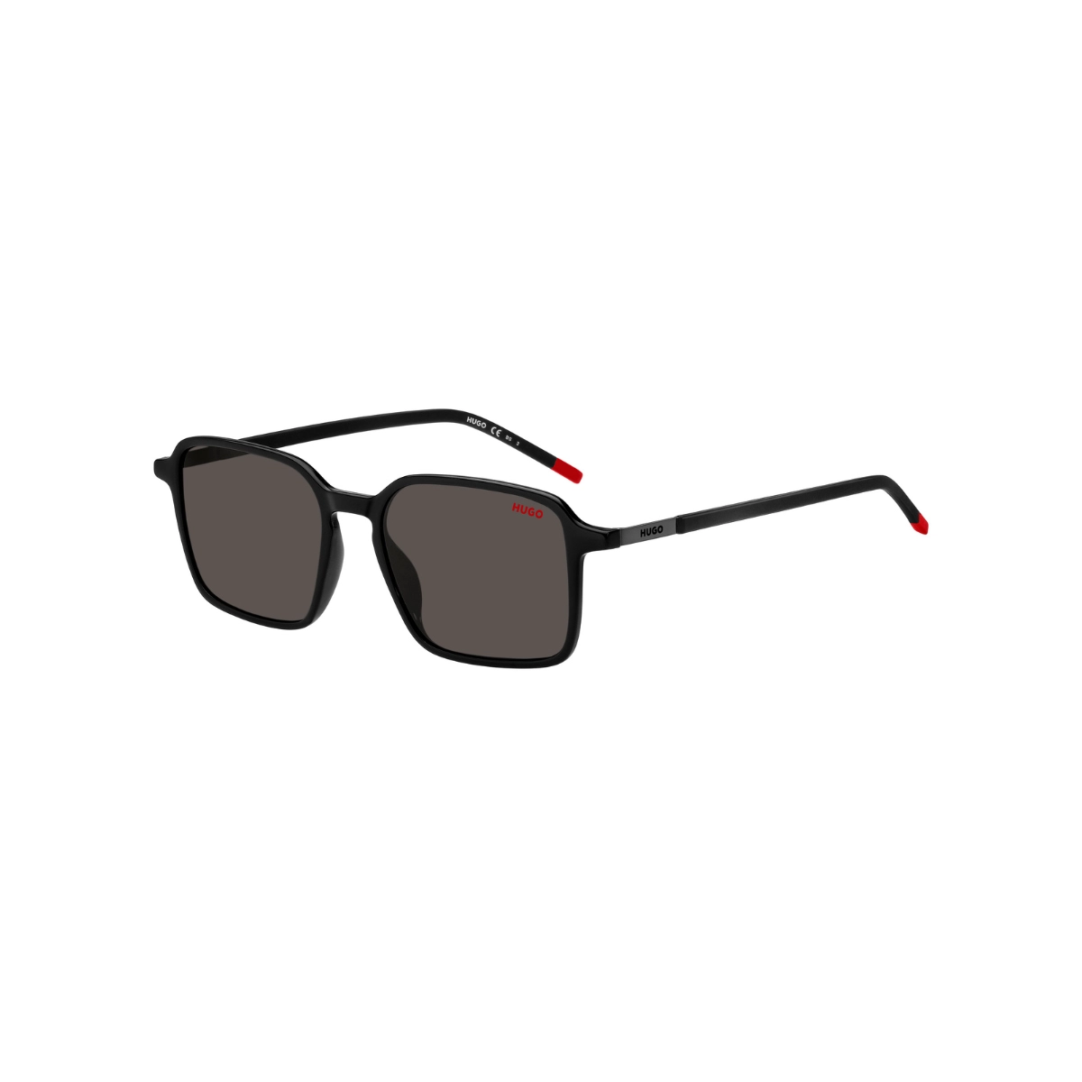 Óculos de Sol Hugo Boss HG 1228/S 807 53IR S Poliamida Preto com lentes na cor Cinza
