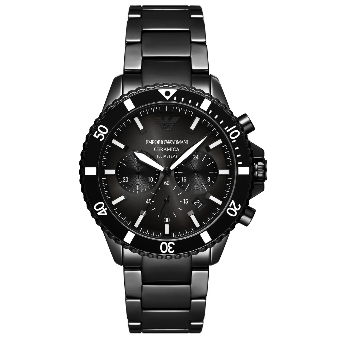 Relógio Emporio Armani Cronógrafo Cerâmica - AR70010B1 P1PX Preto