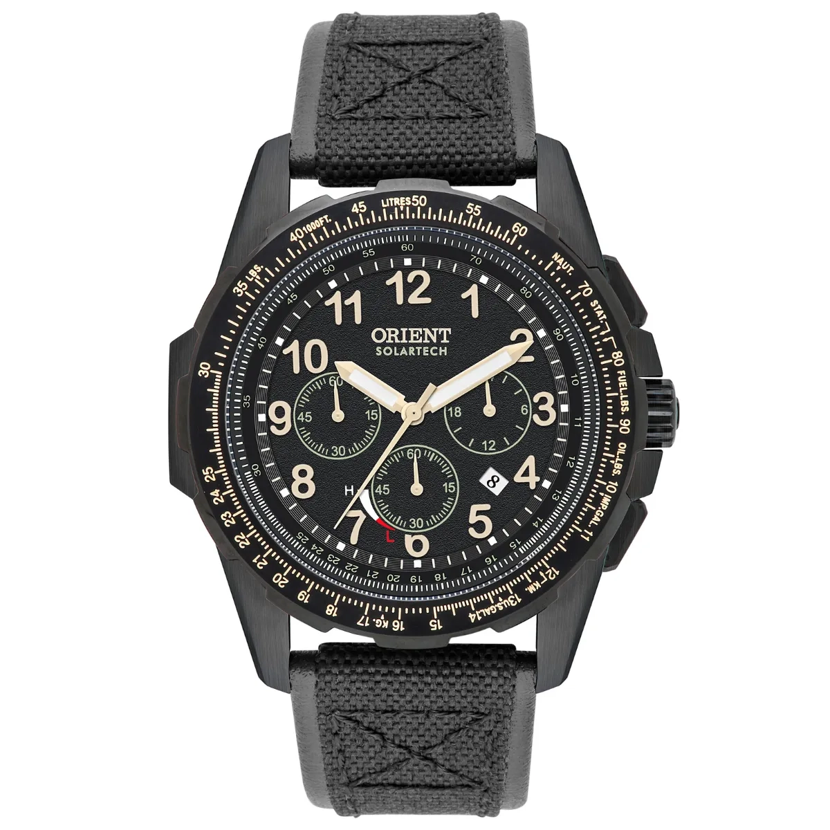 Relógio Orient ST Elite Air Cronógrafo Masculino - MPSNC007 P2PX Preto
