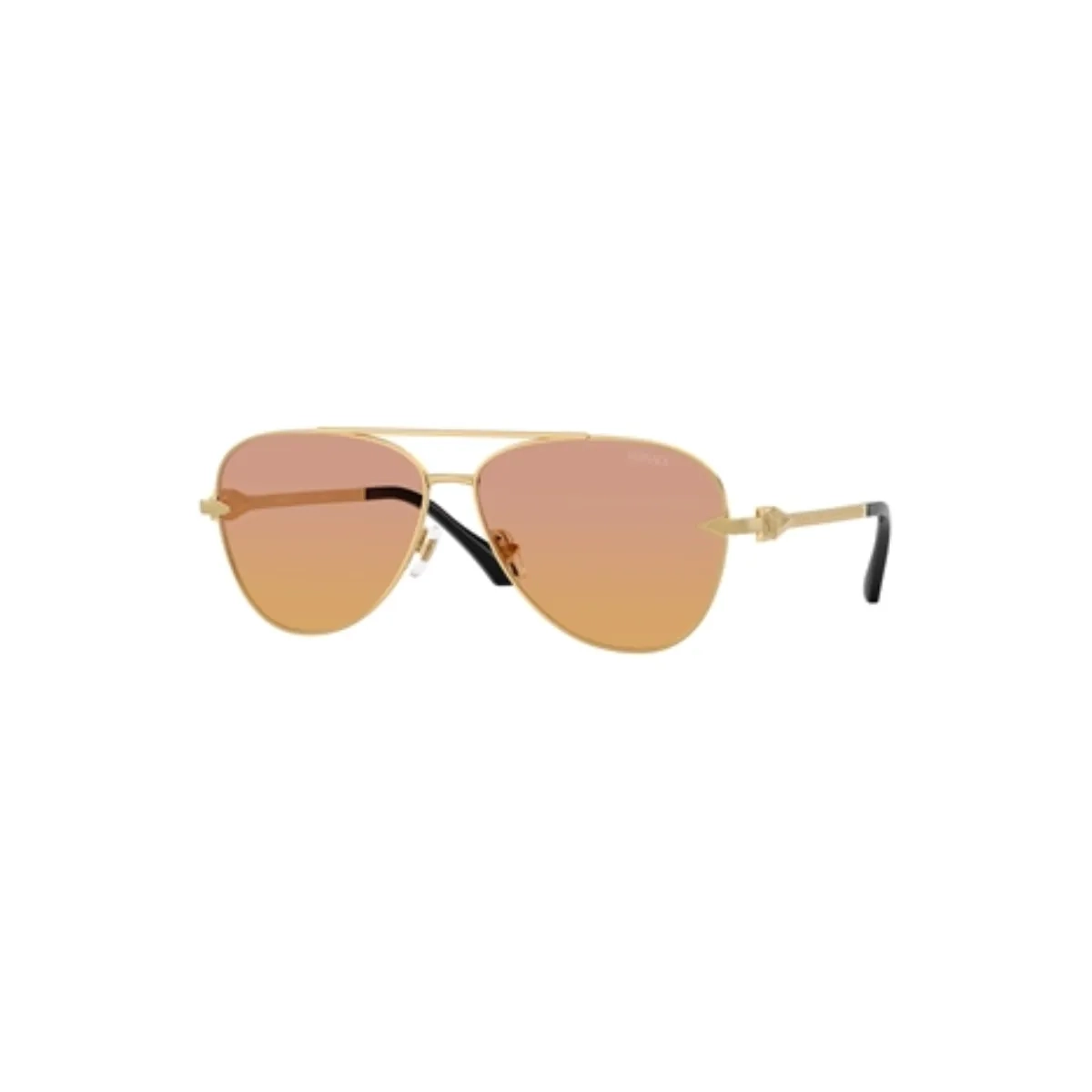 Óculos de Sol Versace 0VE2283 1002EL61 Metal Dourado com lentes na cor Laranja