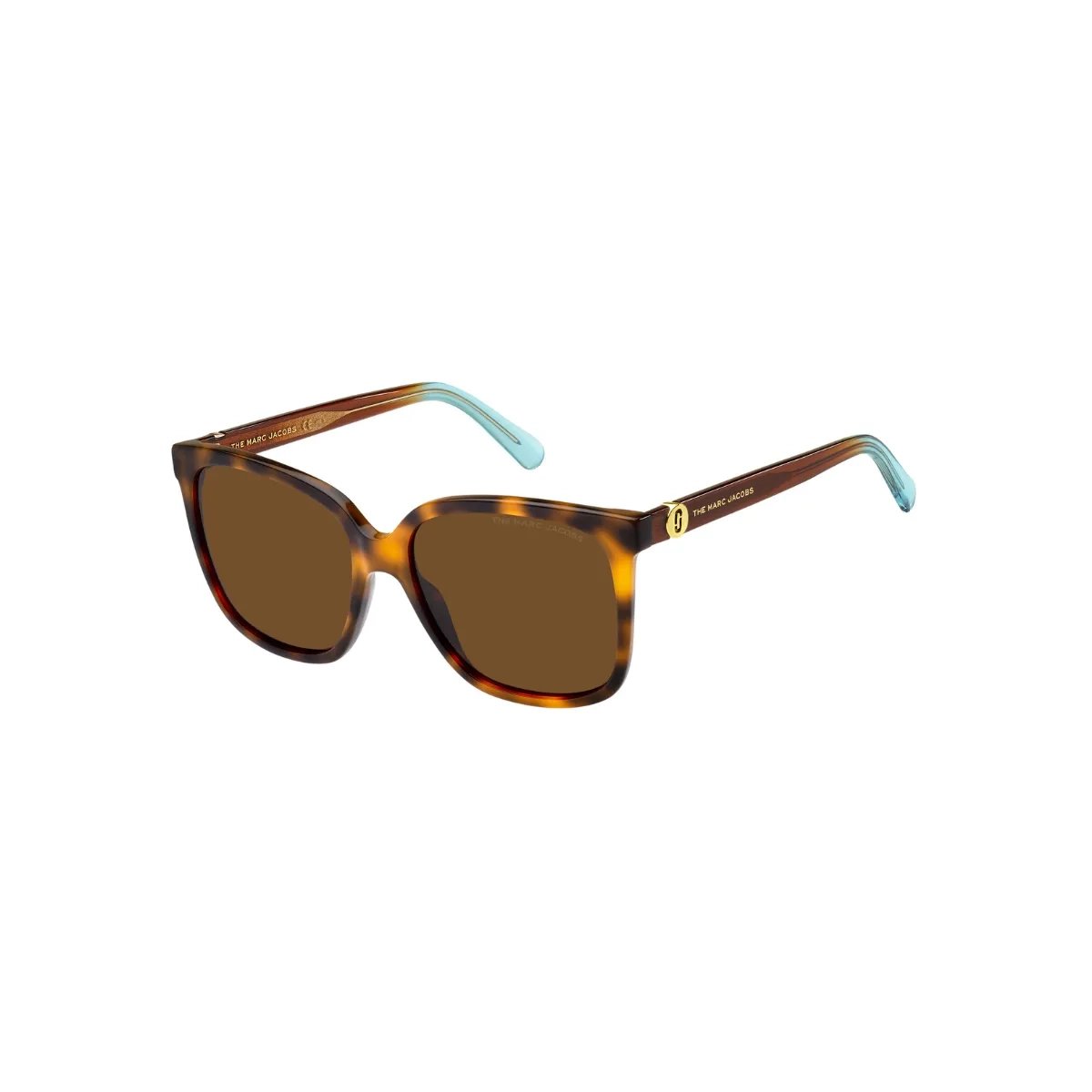 Óculos de Sol Marc Jacobs MARC 582/S ISK 5670 S Acetato Marrom Mesclado com lentes na cor Marrom