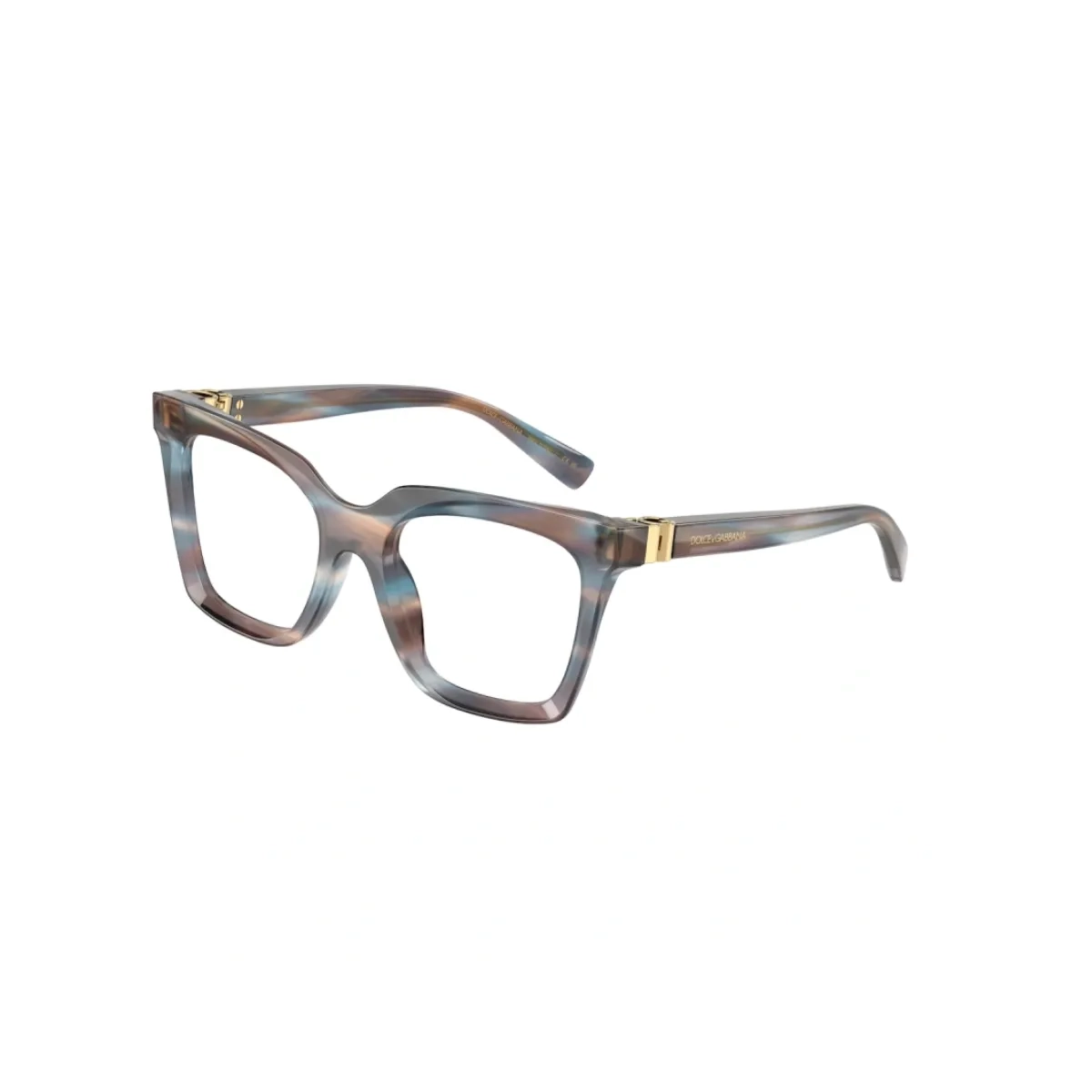 Óculos de Grau Dolce & Gabbana 0DG3417 3448 54 Acetato Azul Mesclado