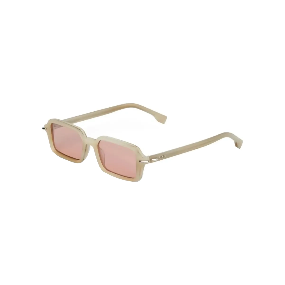 Óculos de Sol Fendi FE40174I_5160Z Acetato Bege com lentes na cor Rosa