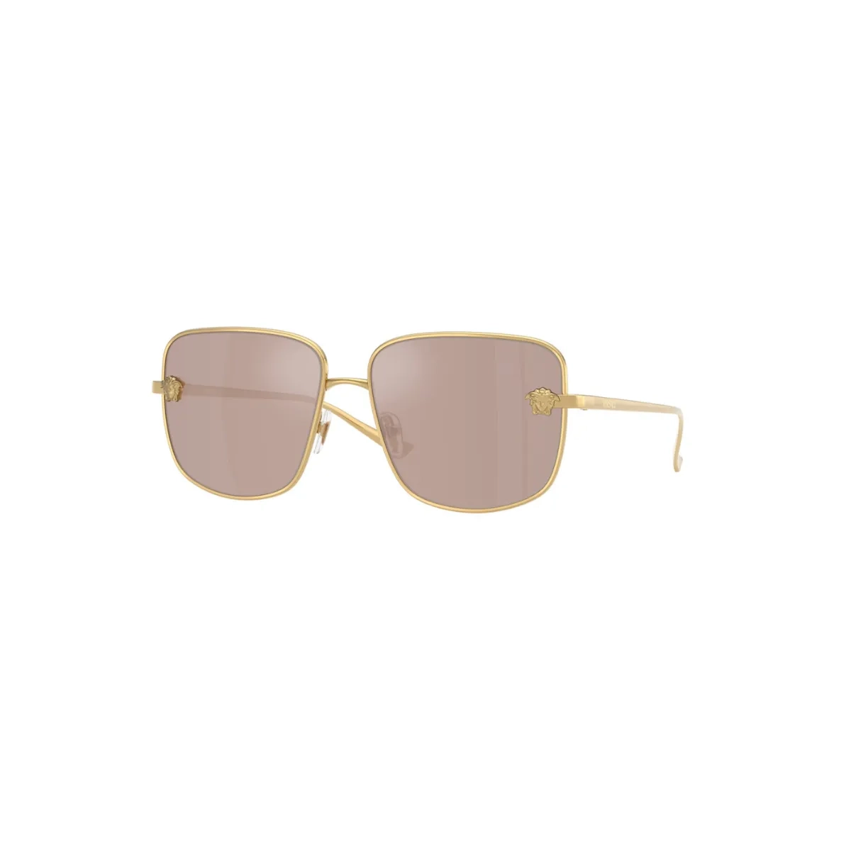 Óculos de Sol Versace 0VE2282 1002/559 Metal Dourado com lentes na cor Rosa