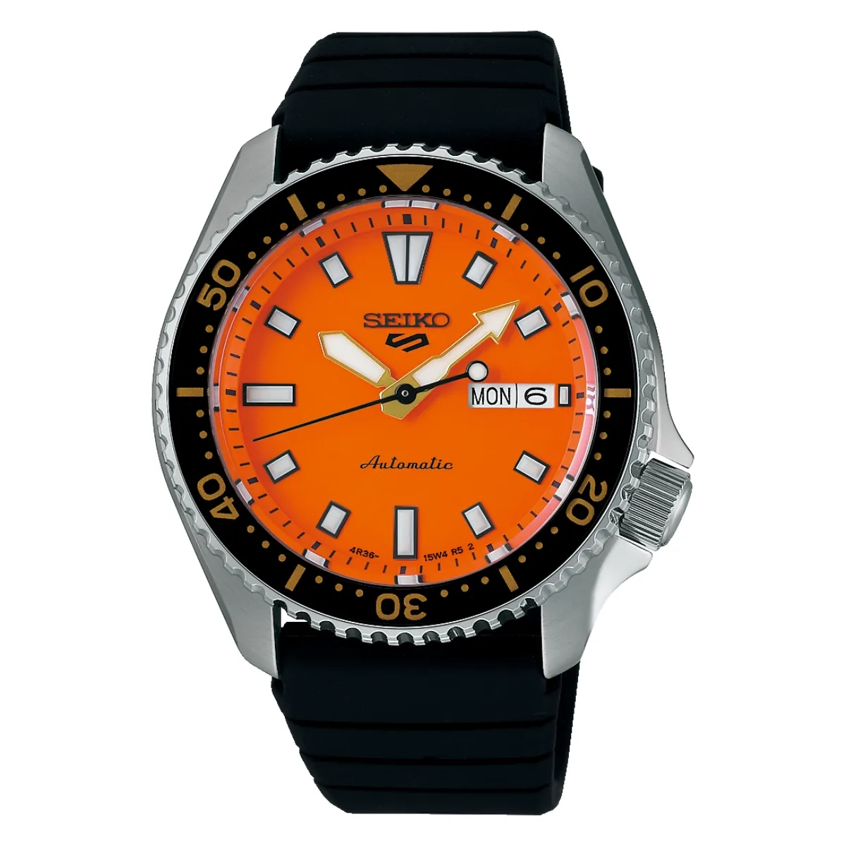 Relógio Seiko SKX 5 Sports Automático - SRPL89B1 O1PX Laranja