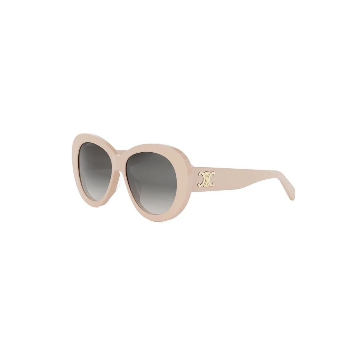 Óculos de Sol Celine Triomphe CL40317U_5574B Acetato Rosa com lentes na cor Cinza Degradê