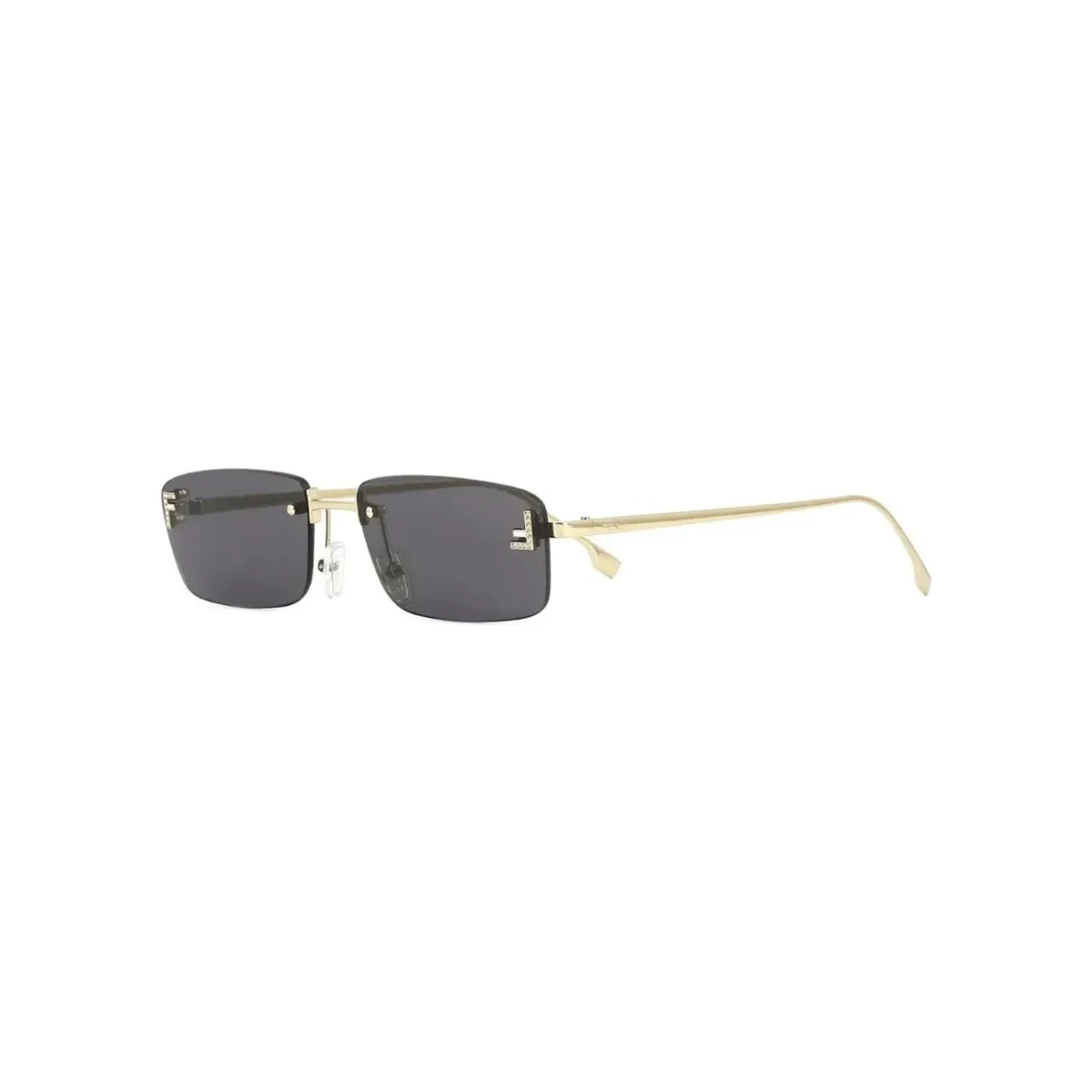 Óculos de Sol Fendi FE4172US_5432A Metal Dourado com lentes na cor Cinza