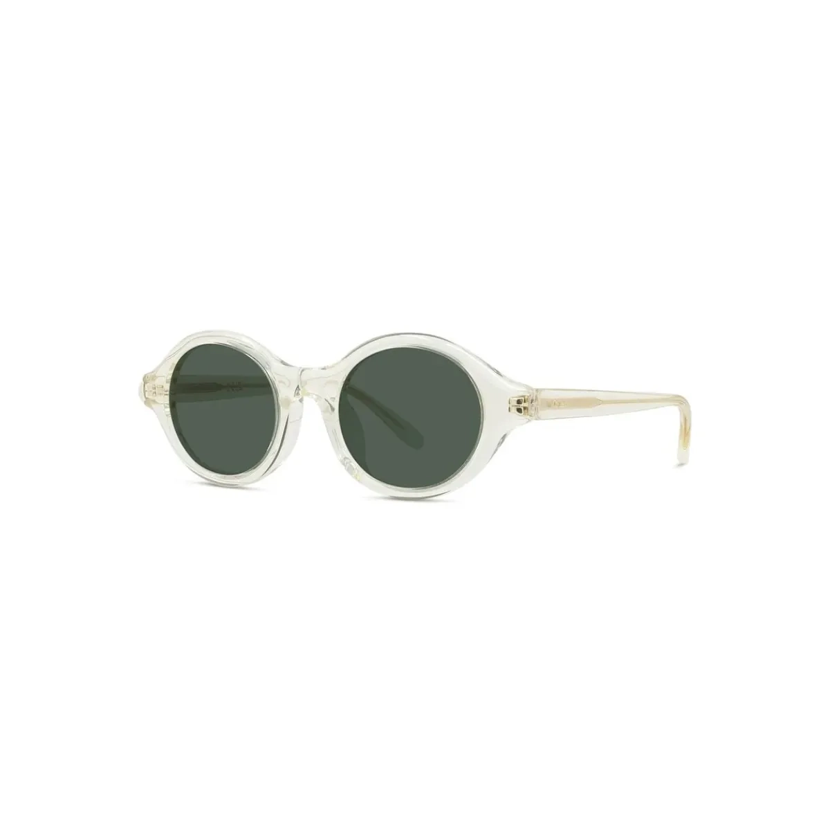 Óculos de Sol Loewe LW40162U_4857N Acetato Bege Transparente com lentes na cor Verde