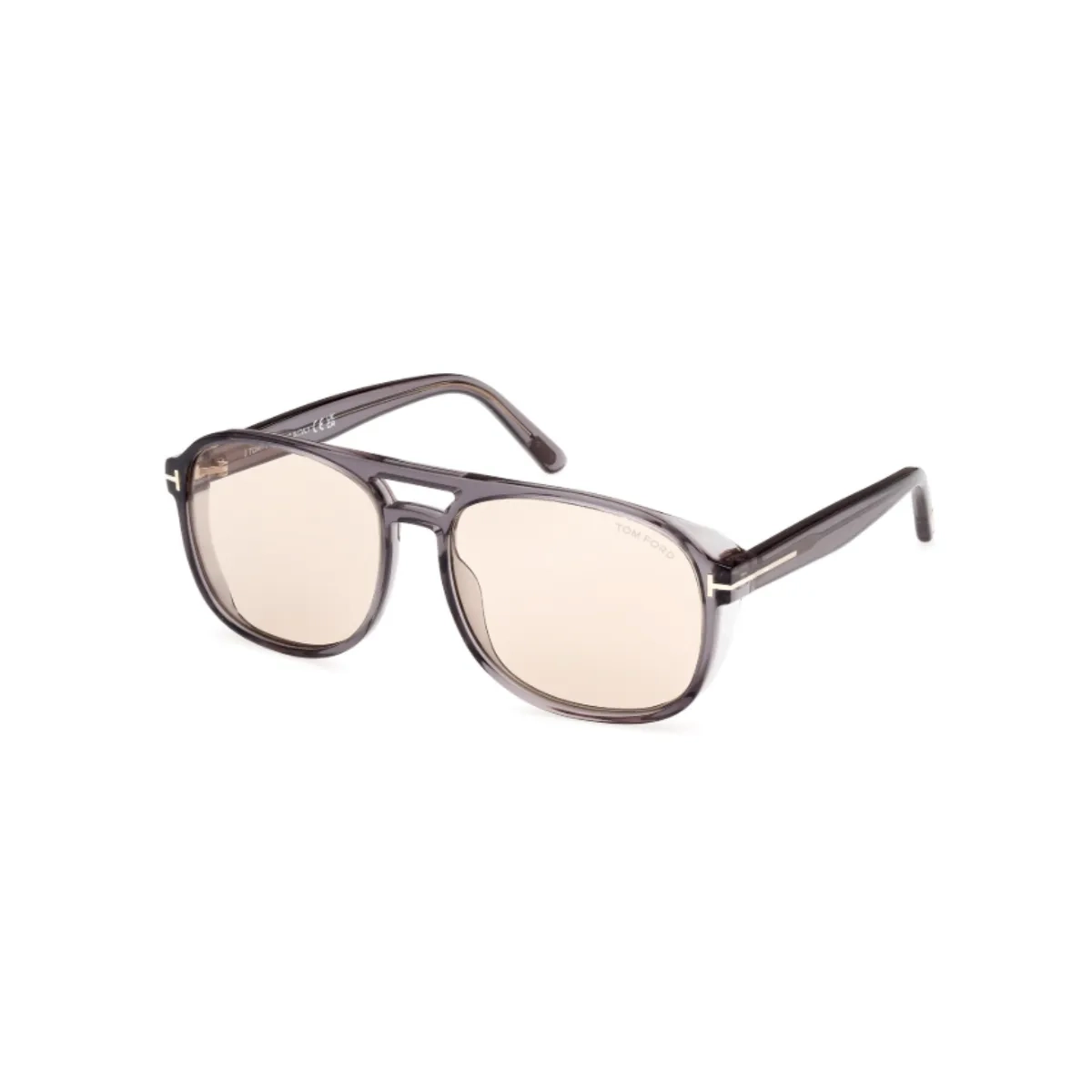 Óculos de Sol Tom Ford FT1022_5820E Acetato Cinza com lentes na cor Marrom Fotocromático
