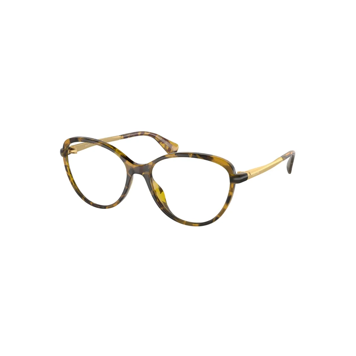 Óculos de Grau Ralph 0RA7157U 5836 53 Acetato Amarelo Mesclado