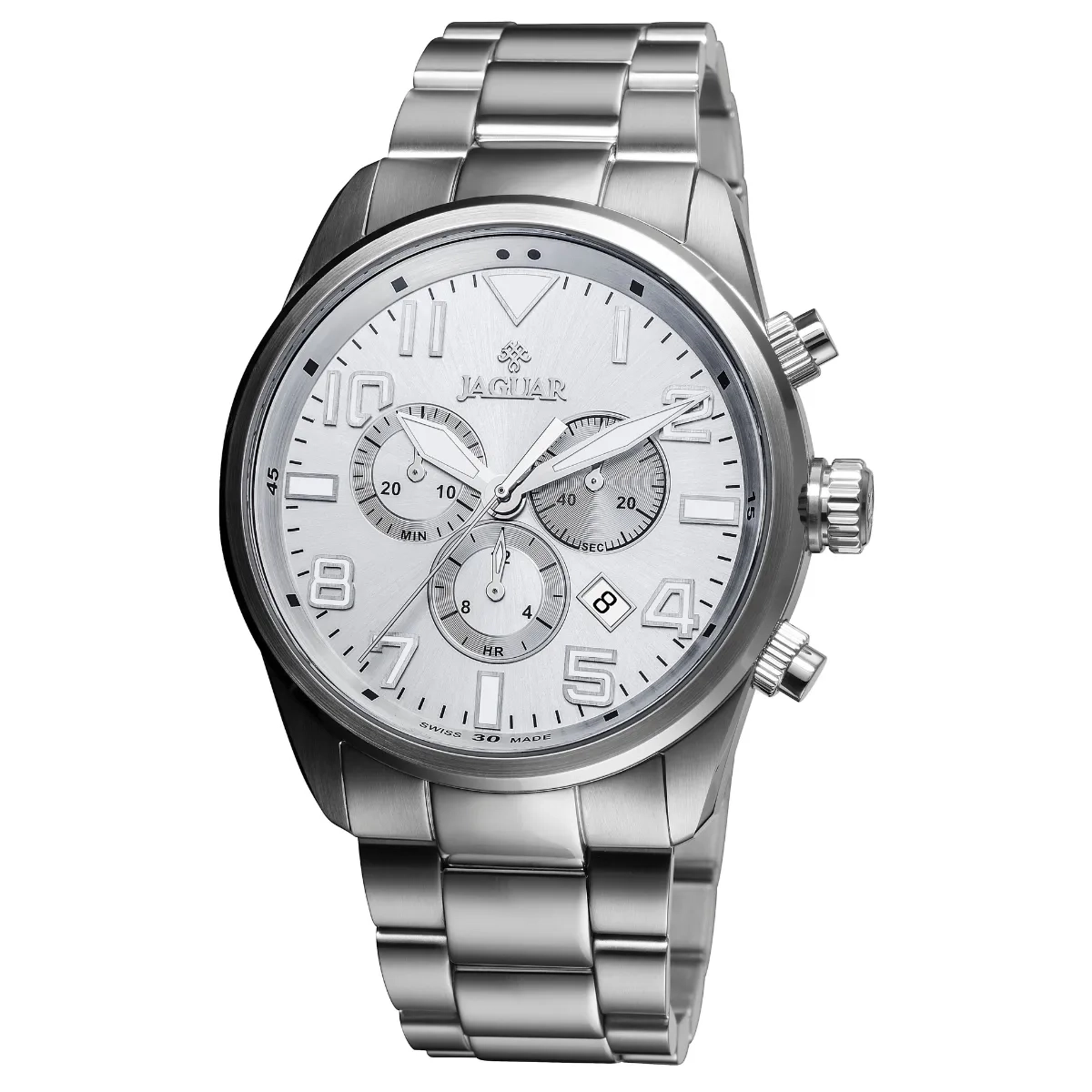 Relógio Jaguar Cronógrafo Masculino - J03CBSS01 S2SX Branco