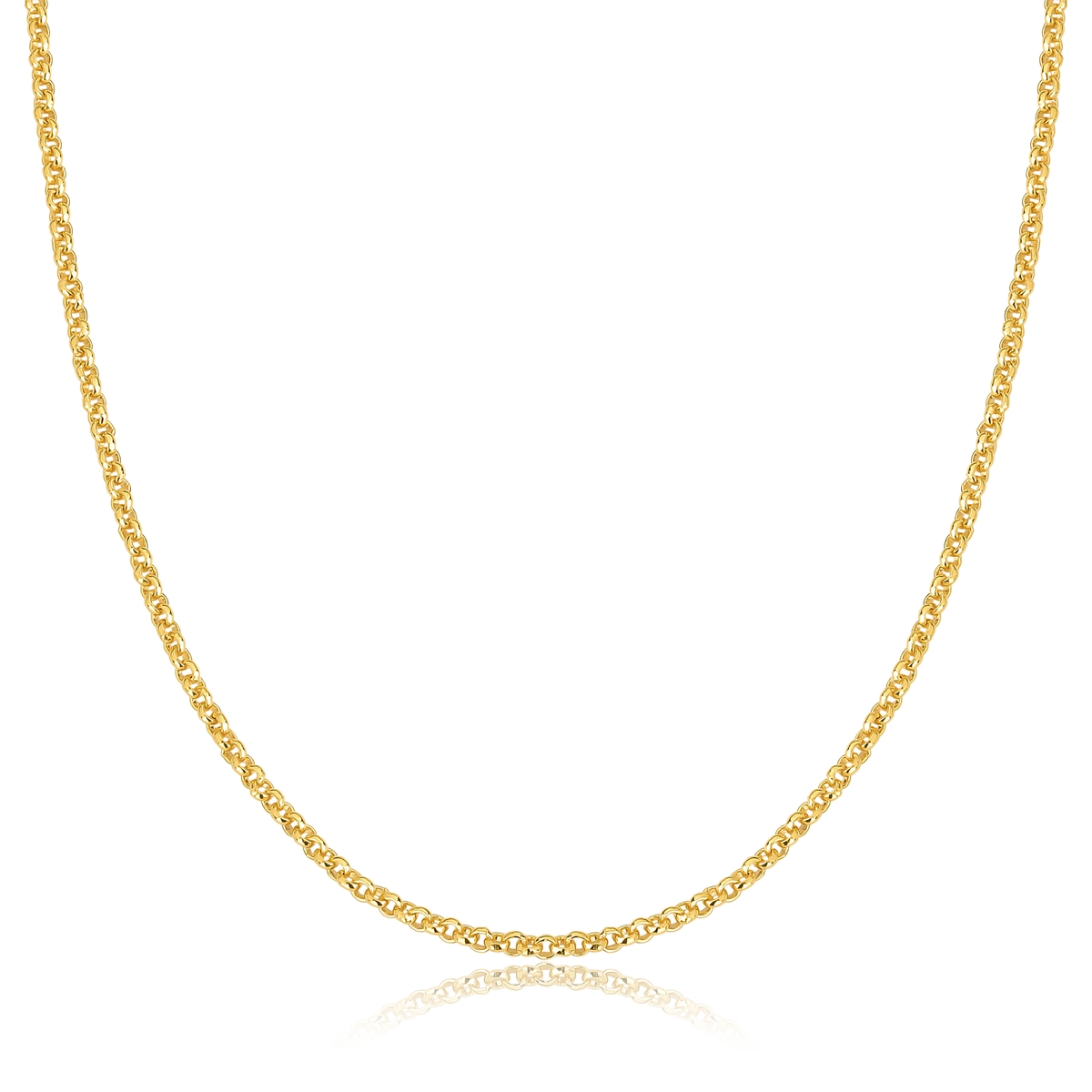 Corrente For me Elo Português prata 925 com banho dourado 45/50MM