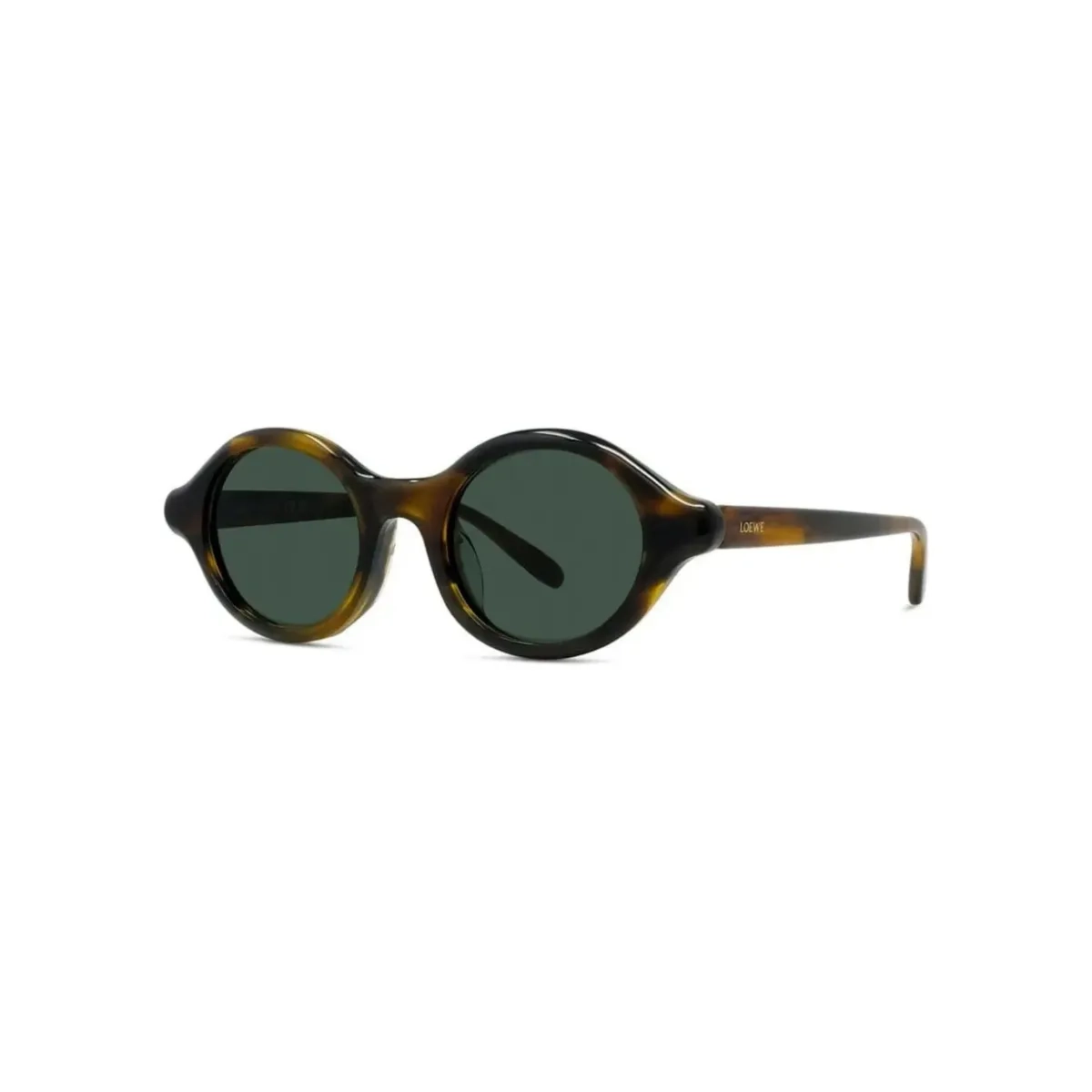 Óculos de Sol Loewe LW40162U_4852N Acetato Marrom Mesclado com lentes na cor Verde